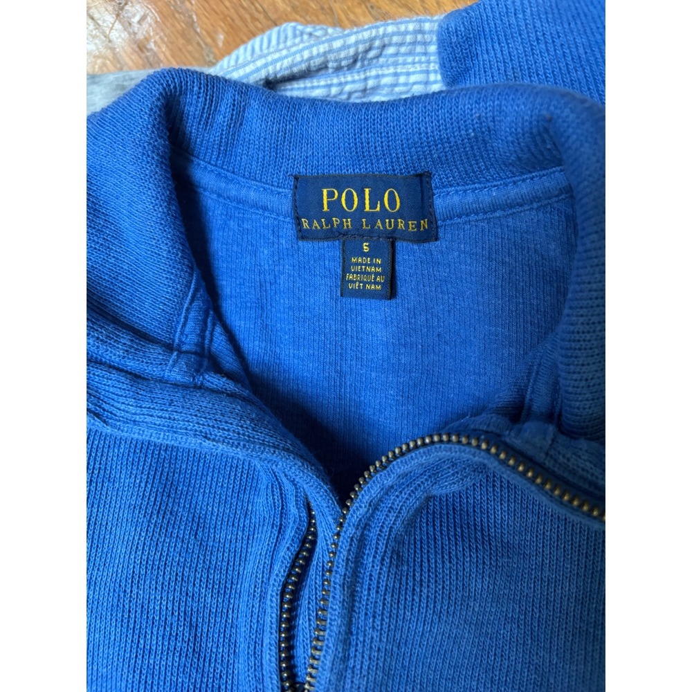 Polo Ralph Lauren Boys Size 5 Lot Jeans Seersucker Shirt T-Shirt Quarter Zip - Picture 8 of 11